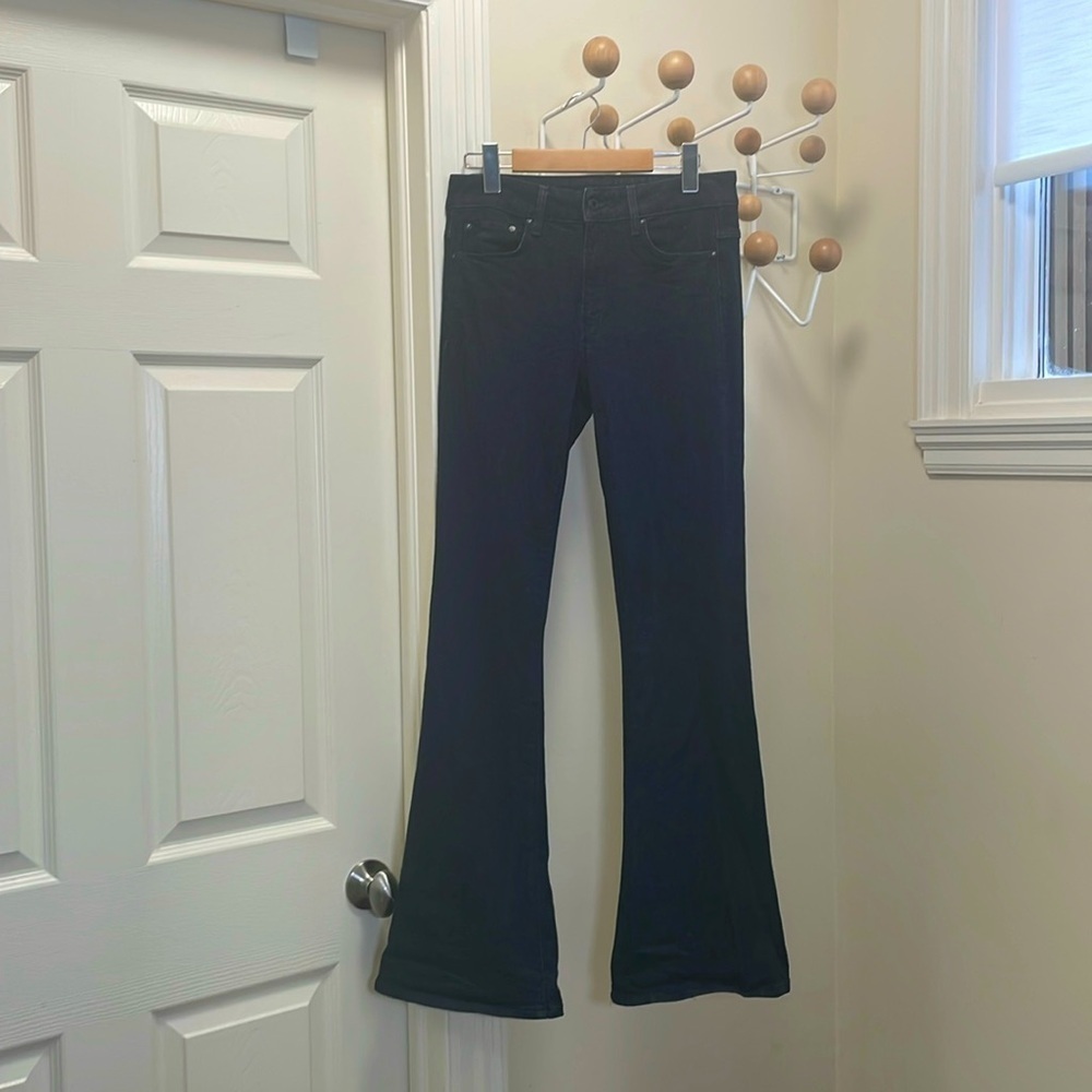 G-Star - Low Slung Fit and Flared Denim Jeans - Navy - 28